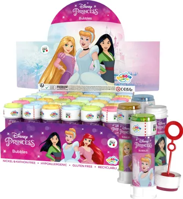 Image de Présentoir de bulles de savon 36 pcs 60 ml Princesses
