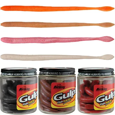Produktbild von Berkley Gulp! Nightcrawler - 10 Gummiwürmer, Länge:15cm, Farbe:Dark Brown