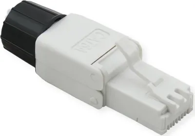 Produktbild von ROLINE feldkonfektionierbarer RJ-45 Stecker Cat.6A (Class EA), UTP, weiß