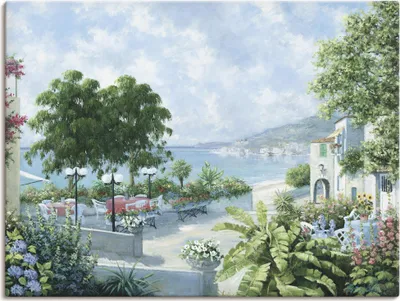 Produktbild von ARTland Leinwandbild Ozeansicht Größe: 60x45 cm