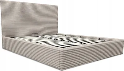 Zdjęcie produktu dla Łóżko tapicerowane z pojemnikiem i stelażem LT100 Cordo 140x200x115 taupe