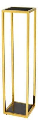 Produktbild von Casa Padrino Luxus Beistelltisch Gold 25 x 25 x H. 100 cm - Designer Tisch Möbel