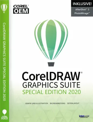 Produktbild von CorelDRAW Graphics Suite Special Edition 2020 / 1 PC / Dauerlizenz / OEM DVD-Case