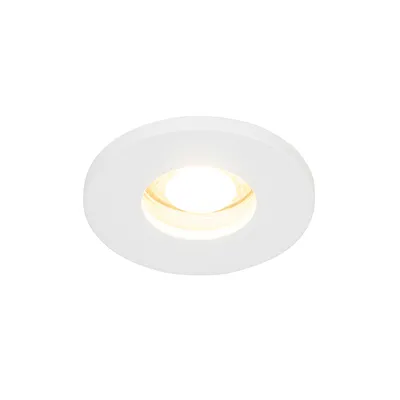 Produktbild von QAZQA - Modern Modernes Bad Bad I Badezimmer Außen Einbau Spot weiß IP54 - Schuppen I Außenbeleuchtung - Aluminium Rund - LED geeignet GU10
