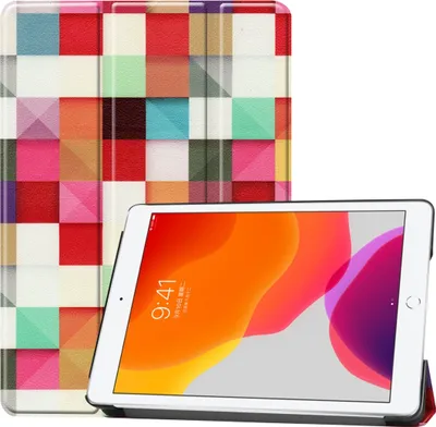 Produktbild von Mobigear Tri-Fold iPad 7 (2019) Hülle Klapphülle - Mosaik