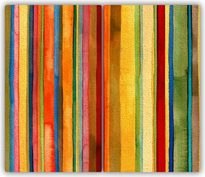 Produktbild von Tulup Glas-Herdabdeckplatte - 2x30x52cm - Glaskeramikkochfeld-Abdeckung Spritzschutz Zweiteilig Farbige Streifen