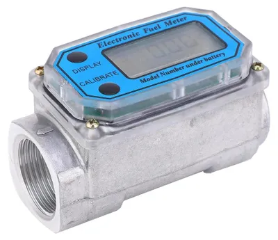 Obrázek produktu pro Průtokoměr, vysoká přesnost, napájený z baterie, elektronický turbínový průtokoměr