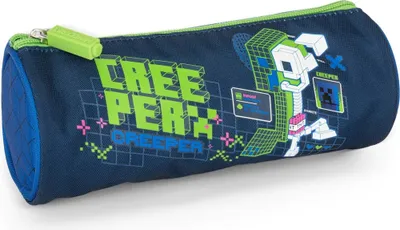 Zdjęcie produktu dla Pencil case Minecraft Creeper Anatomy Neon, No content, 22 х 8 cm, Blue