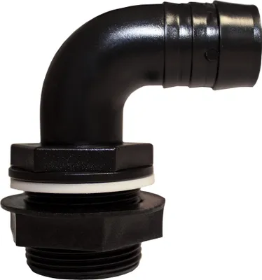 Produktbild von Garantia Überlaufbogen mit Schlauchanschluss, Kontermutter 32 mm (1 1/4)