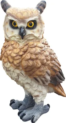 Produktbild von Eule Dekofigur Gartendeko Tierfigur Kautz Uhu Greifvogel 29 x 17 x 20 cm