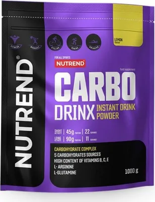 Obrázok produktu pre Nutrend Carbodrinx 1000 g citrón / Sacharidové zmesy / Sacharidový komplex obohatený o L-arginín, L-glutamín a B vitamíny