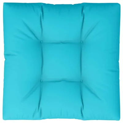 Produktbild von vidaXL Palettenkissen Türkis 70x70x12 cm Stoff