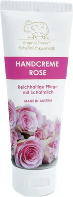 Produktbild von Florex Handcreme mit biologischer Schafmilch Rose Diana