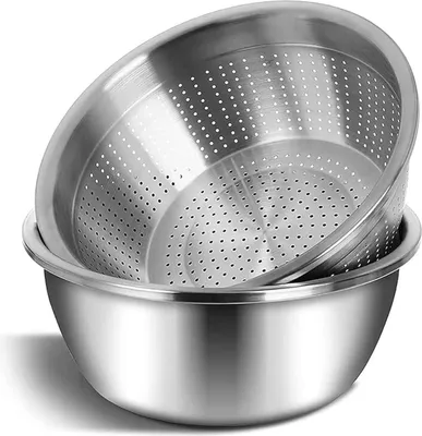 Produktbild von Edelstahl Schüssel Rührschüssel Multifunktion (32 cm) 8.5QT