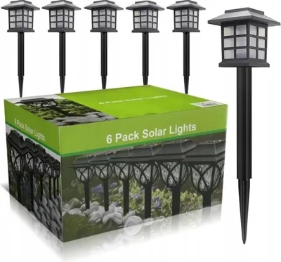 Immagine prodotto di Set di lanterne da giardino punzonate solari calde 6x