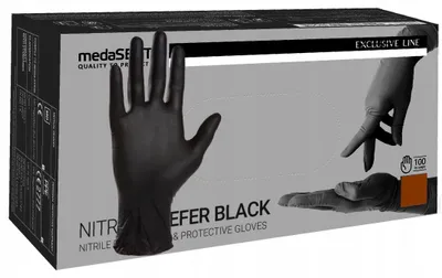 Produktbild von Medasept Nitrile Prefer Black Nitrilhandschuhe Schwarz Einweg