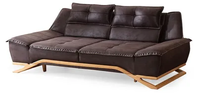 Produktbild von Couch Dreisitzer Stoffsofa Design Sofa 3 Sitzer Polstersofa Schwarz