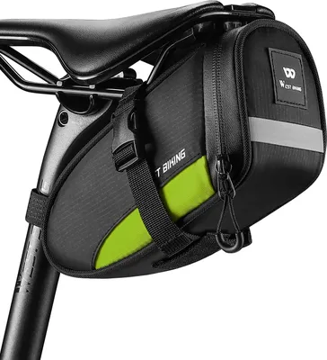 Produktbild von Fahrradtasche, reflektierende, aufhängbare Rücklicht-Reittasche, Mountainbike-Satteltasche, Fahrradausrüstungstasche, grün