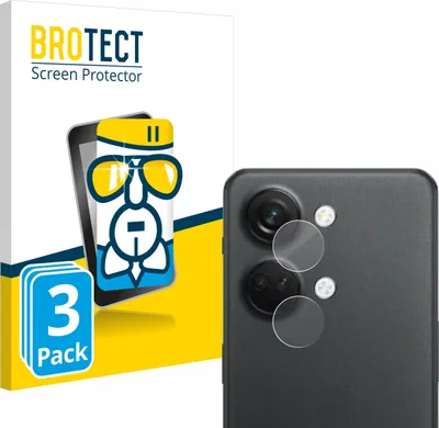 Produktbild von 3x BROTECT Schutzglas für OnePlus Nord 3 5G (NUR Kameraschutz) Schutzfolie Panzer Folie Glas Display Schutz klar