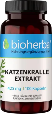 Produktbild von Bioherba Katzenkralle Extrakt 425 mg 100 Kapseln