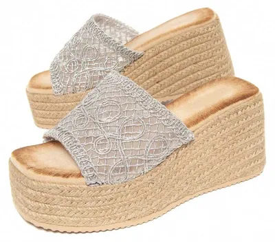 Produktbild von Montevita Plateau-Sandale Wokespar Silber