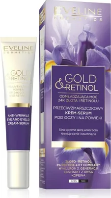Produktbild von Eveline Gold & Retinol Anti-Falten Tages- und Nachtcreme 15ml