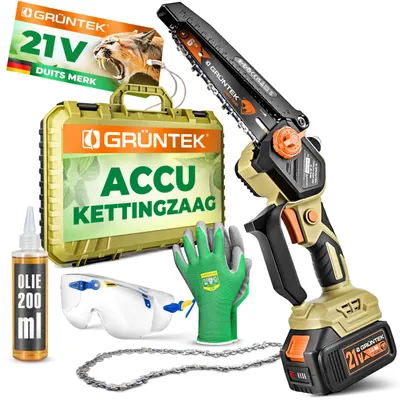 Akku-Kettensäge 21 V 3,0 Ah bürstenlos 700 W 6 Zoll 2 Akkus
