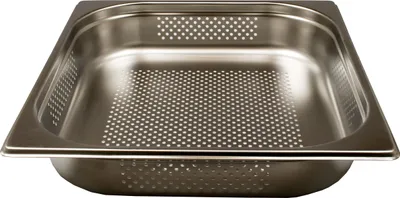 Produktbild von GN 2/3 Gastronormbehälter GN-Behälter Edelstahl  4 Liter Tiefe 65mm gelocht