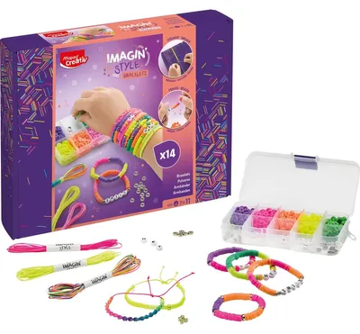 Obrázok produktu pre Maped Creativ 907404, Detská súprava na výrobu náramkov, 7 rok / roky, Viacfarebný, 16 kusov