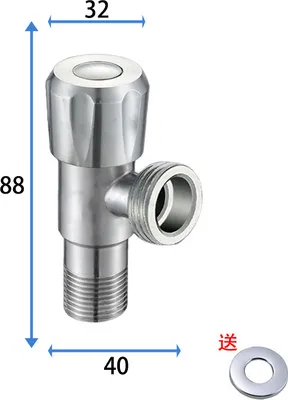 Zdjęcie produktu dla INF Zawór kątowy diamentowy ze stali nierdzewnej 304 z miedzianym rdzeniem