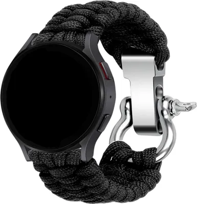 Produktbild von Strap-it Samsung Galaxy Watch 4 40mm Nylon Seilarmband (Schwarz)