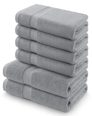 Produktbild von Solidchoice – Set aus 6 Handtüchern aus 100% Baumwolle, weich und saugfähig, waschbar bis 60 °C