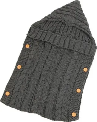 Produktbild von Jumada's - Schlafsack Baby - Kinderwagen - Decke - Knöpfe - Baby - Babyzimmer - Mutterschaftsgeschenk - Layoutrahmen Baby - dunkelgrau