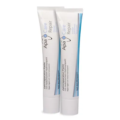Produktbild von ApaCare Repair Zahnreparaturpaste mit flüssigem Zahnschmelz HAP 2x30ml