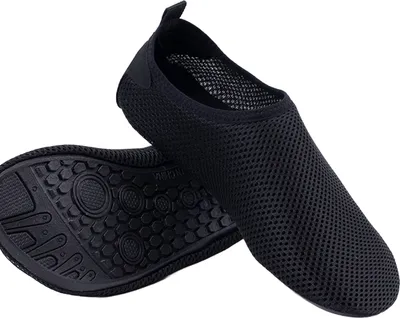 Produktbild von 1 Paar Bachlaufschuhe, Gummisohle, Fluss- und Strandschuhe, schnelltrocknendes Netzgewebe, elastische Öffnung, rutschfeste Fersenauflage, Unterstützung für Watsportschuhe