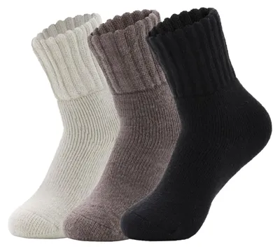 Produktbild von Set aus 3 Dicke Warme Damen Socken für den Winter