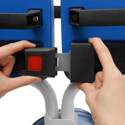 Imagen del producto de Silla de transferencia hidráulica para personas mayores - Acero ajustable - Blanco