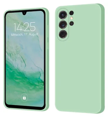 Produktbild von Hülle für Samsung Galaxy S24 Ultra Case Cover Bumper Smartphone Softgrip Schutzhülle Farbe: Türkis