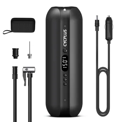 Productafbeelding van Bandenpomp - Draagbaar - 150 PSI - Oplaadbaar, luchtcompressor auto 12V en Usb-c