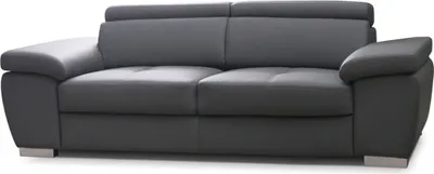 Produktbild von Sofa 3-Sitzer ROXI Kunstleder Grau 216x78x105 cm