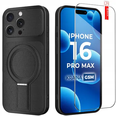 Produktbild von Hülle für das iPhone 16 Pro Max mit Magnetring für MagSafe + 9H-Glas