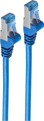 Image de Câble patch cat6A S/FTP PIMF bleu 0,25m