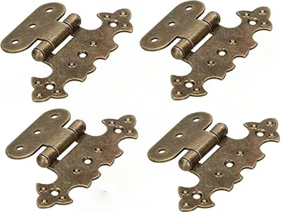 Obrázok produktu pre KOTARBAU® Sada 4 dekoratívnych závesov na skrinky Asymetrický retro záves Antique Patina