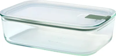 Produktbild von Mepal - Glasbehälter mit deckel EasyClip - Meal prep boxen - Geeignet für Mikrowelle, Dampfgarer, Ofen und Gefrierschrank - Luftdicht und auslaufsicher - Mikrowellengeschirr - 1,5 l - Nordic sage