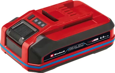 Immagine prodotto di Originale Einhell 18V 4,0 Ah SEALED Power X-Change PLUS (batteria da 18 V, protetta da acqua e polvere, classe di protezione IP57, uso universale per tutti i dispositivi PXC, senza caricabatterie)