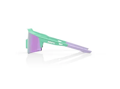 Produktbild von 100% SPEEDLAB Fahrradsonnenbrille - SPEEDCRAFT SL - Lila/Hellgrün