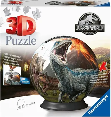 Image de 3D Puzzle Kula Jurassic World (72 elementy) z podstawą, Ø 13 cm