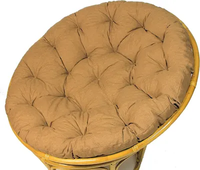 Produktbild von Polster für Papasansessel , Auflage , Ersatzpolster Papasan D 120 cm , Stoff Loneta braun