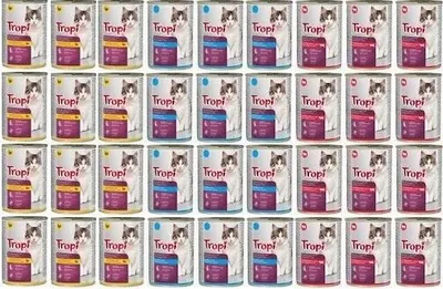 Produktbild von TROPI Nassfutter für Katzen MIX OF FLAVORS 36 Stück x 415g Dose Katze
