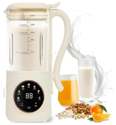 Produktbild von Sojadrinkbereiter - Kochmixer - 1,4 L - Glasbehälter - 12 h Timer - Warmhaltefunktion - Heiß/Kalt - 220 V